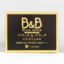 【定期購入（3回以上）】ブラックジンガー　玄米・黒大豆コーヒー(B&B)ボックス（3g×40包）